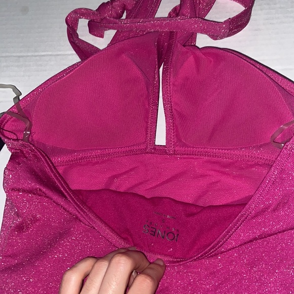 Jones New York | metallic Magenta shimmer Swim One Piece - Picture 8 of 10